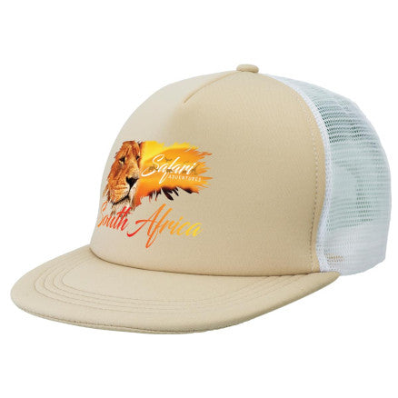 4384 Flat Peak Trucker Hat