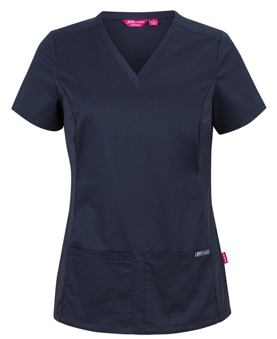 JB's Ladies Premium Stretch Panel Scrub Top