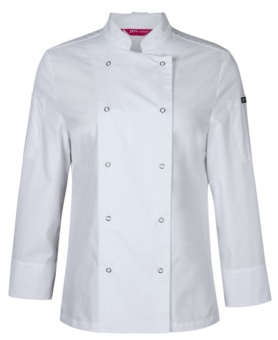 JB's Ladies L/S Snap Button Chef Jacket