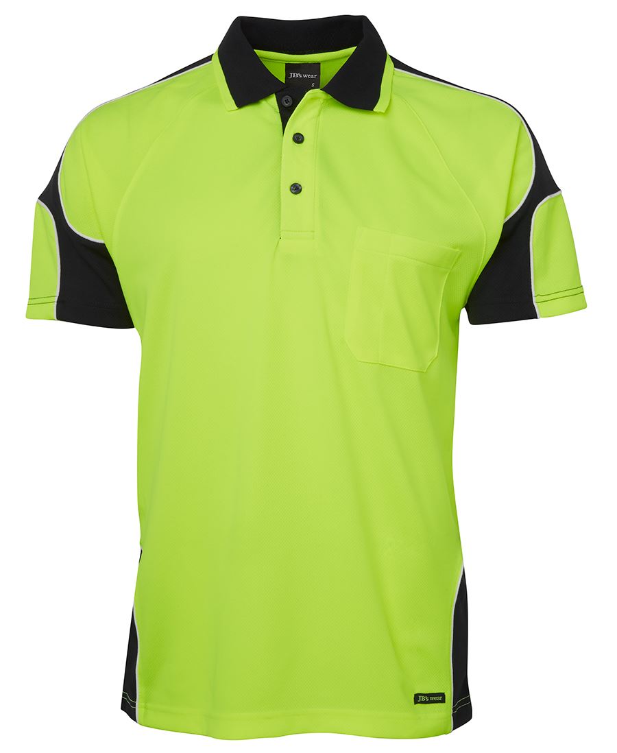 JB's Hi Vis S/S Arm Panel Polo 6AP4S