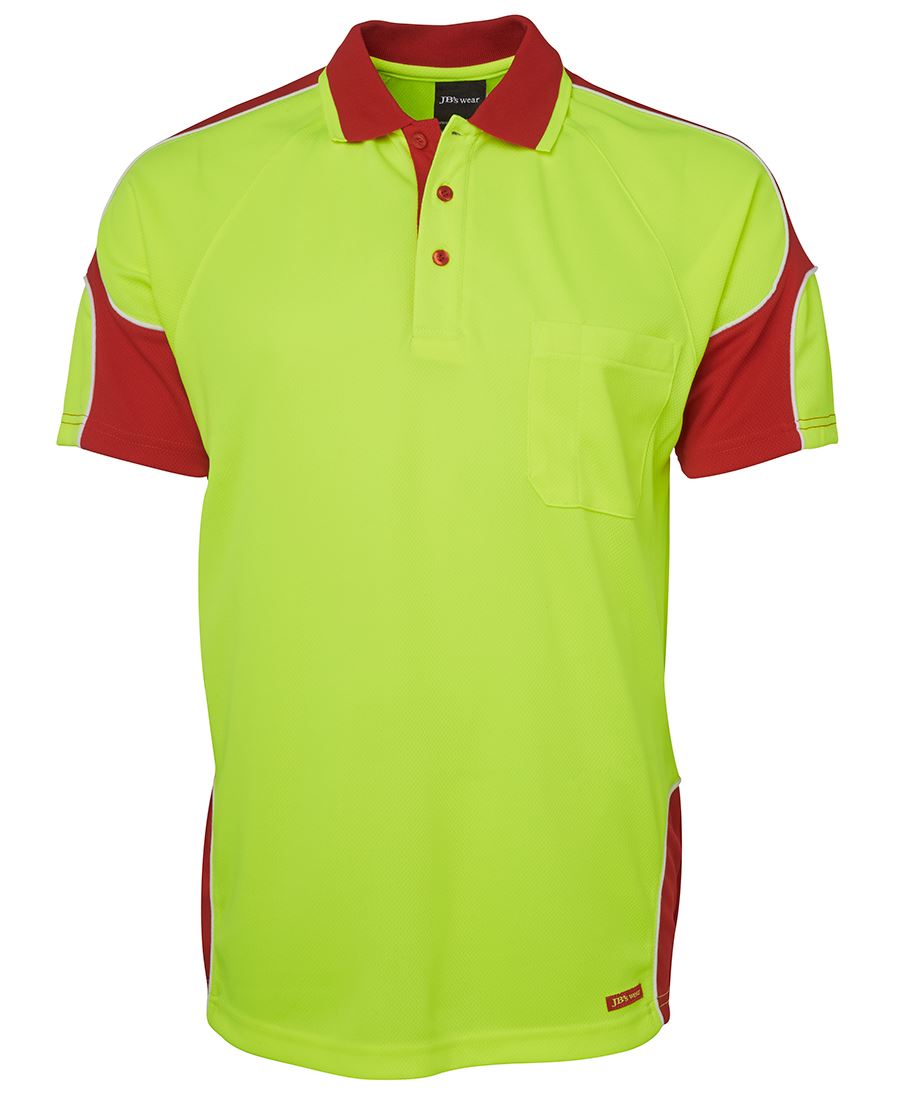 JB's Hi Vis S/S Arm Panel Polo 6AP4S