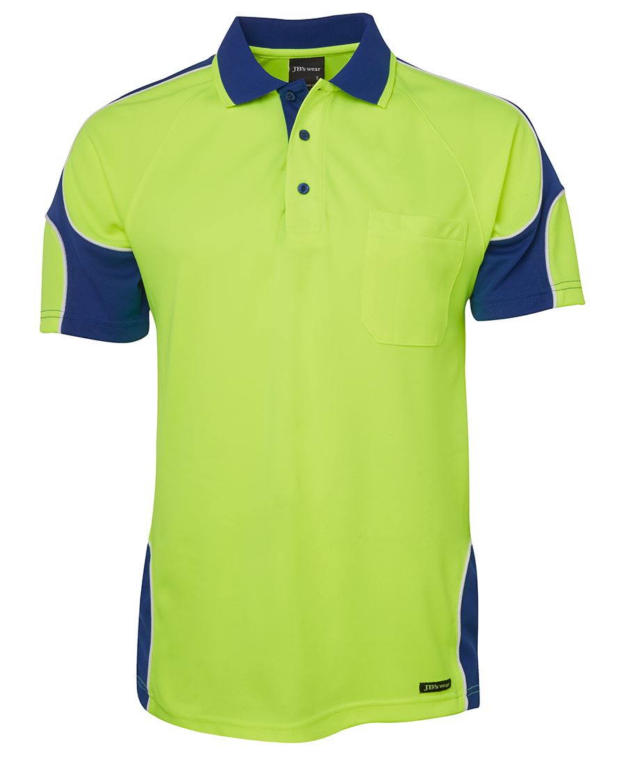 JB's Hi Vis S/S Arm Panel Polo 6AP4S
