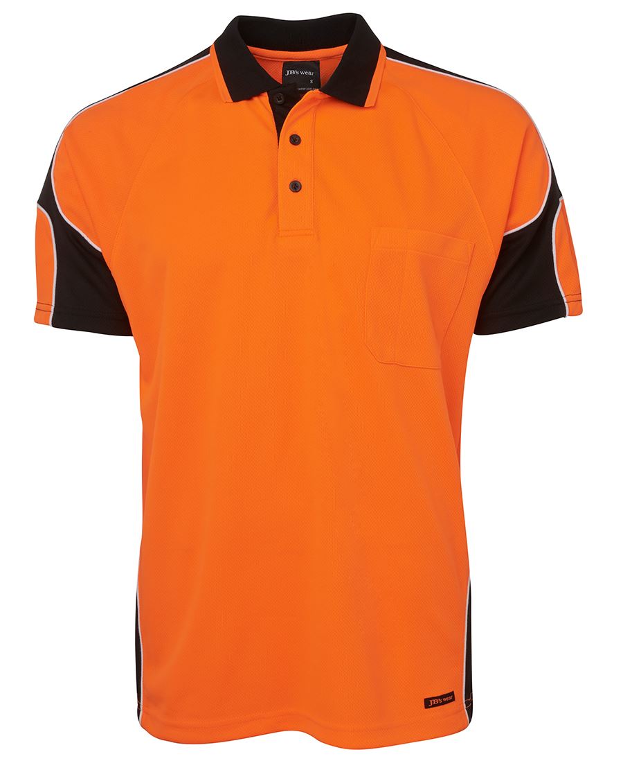 JB's Hi Vis S/S Arm Panel Polo 6AP4S