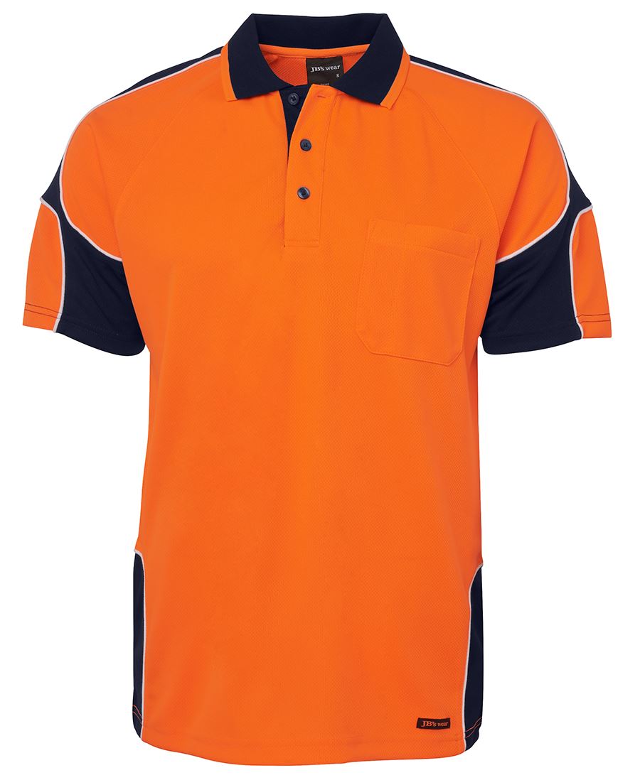 JB's Hi Vis S/S Arm Panel Polo 6AP4S