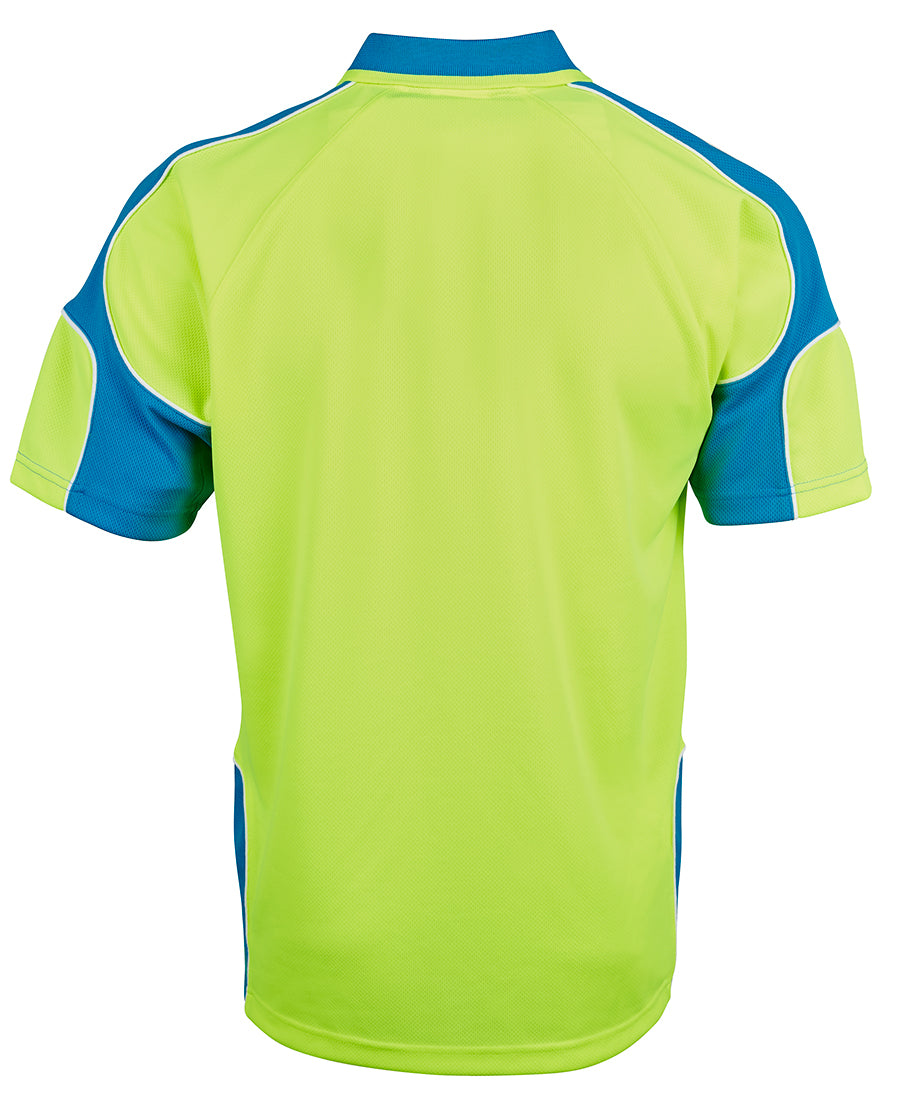 JB's Hi Vis S/S Arm Panel Polo 6AP4S