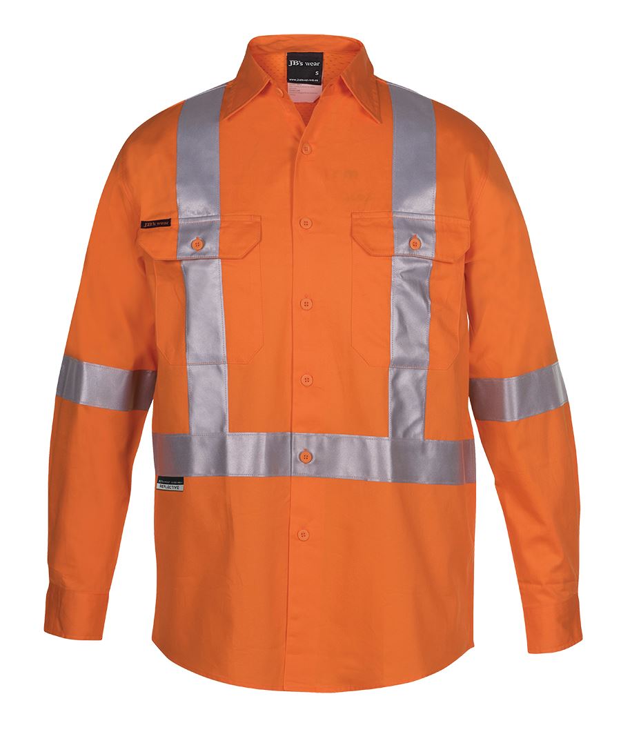 JB's Hi Vis 150g NSW/QLD Rail X-Back Shirt