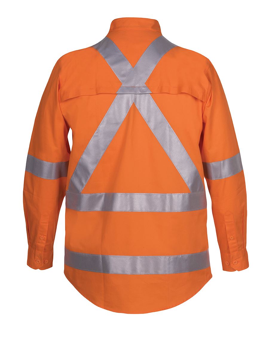 JB's Hi Vis 150g NSW/QLD Rail X-Back Shirt