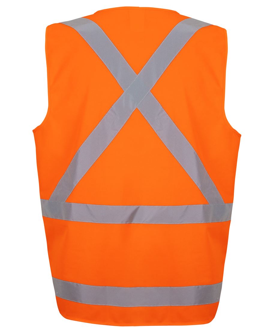 JB's NSW/QLD Rail (D+N) Zip X-Back Safety Vest
