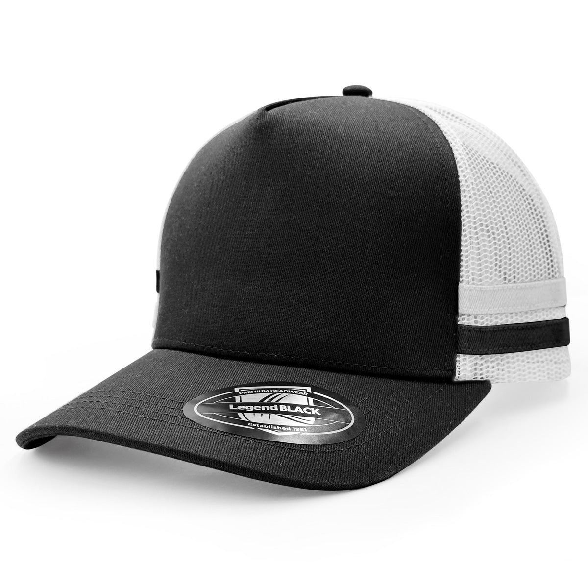A-Frame Striped Trucker Hat 7050 - Legend Life