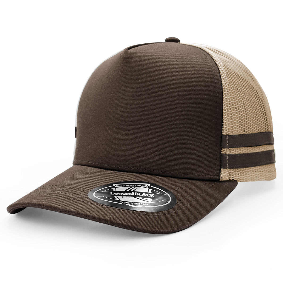 A-Frame Striped Trucker Hat 7050 - Legend Life