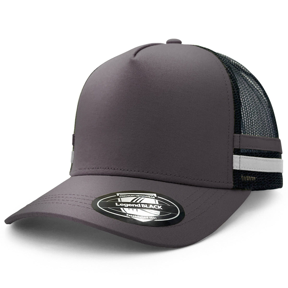 A-Frame Striped Trucker Hat 7050 - Legend Life