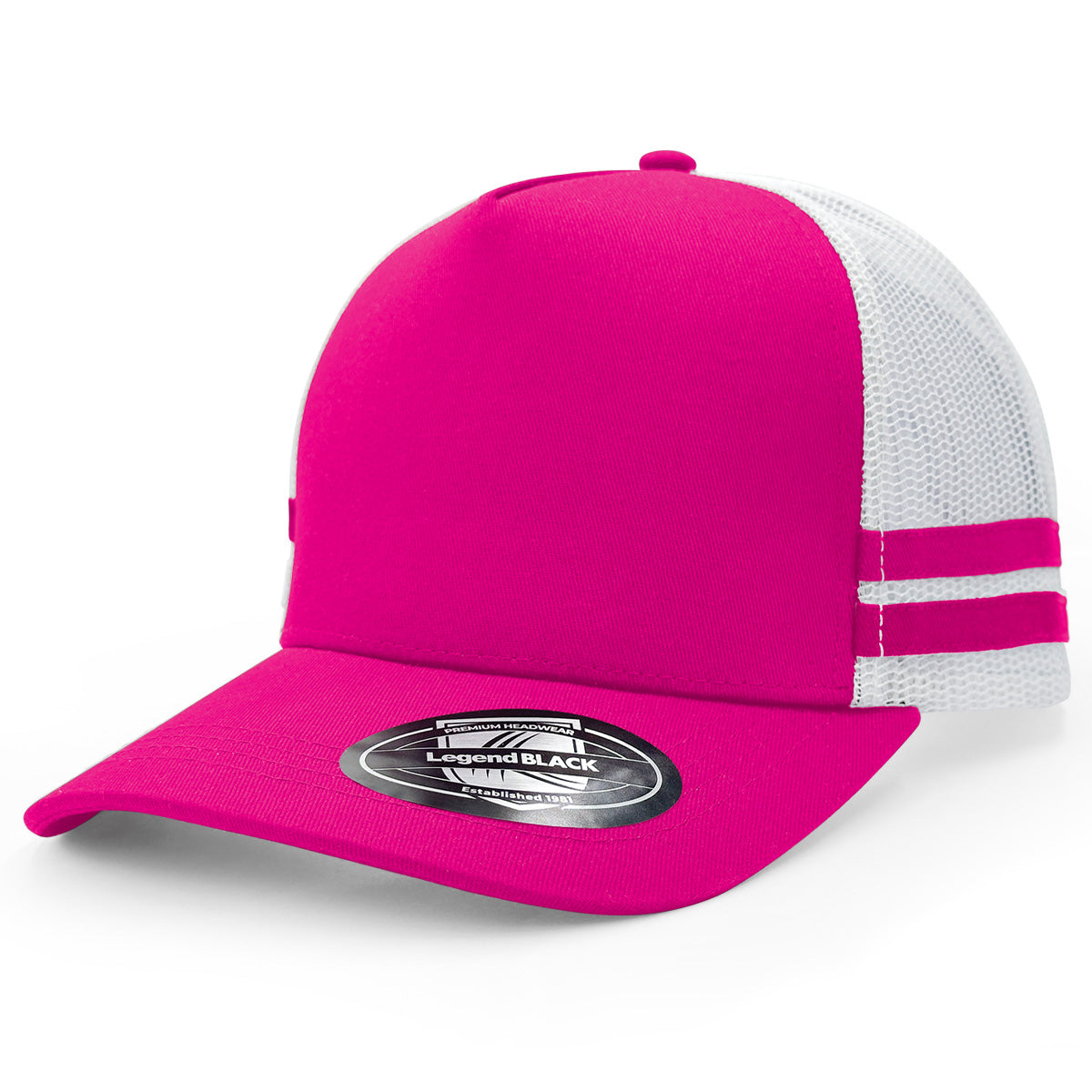 A-Frame Striped Trucker Hat 7050 - Legend Life