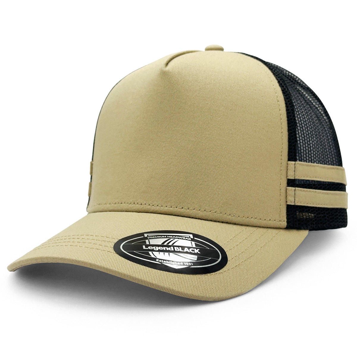 A-Frame Striped Trucker Hat 7050 - Legend Life