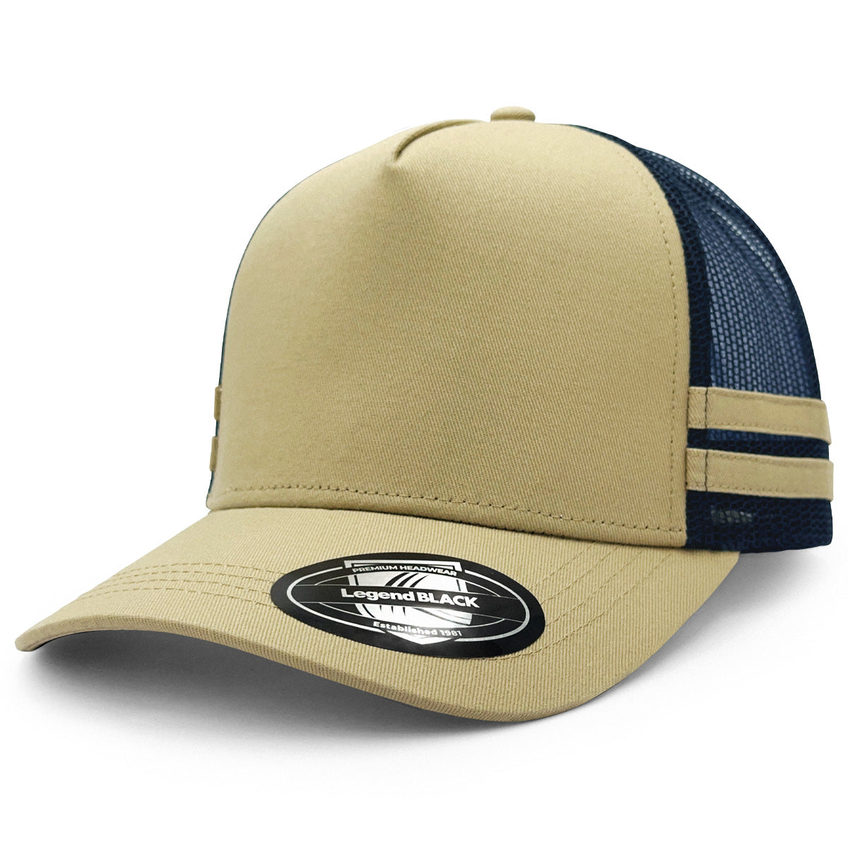 A-Frame Striped Trucker Hat 7050 - Legend Life