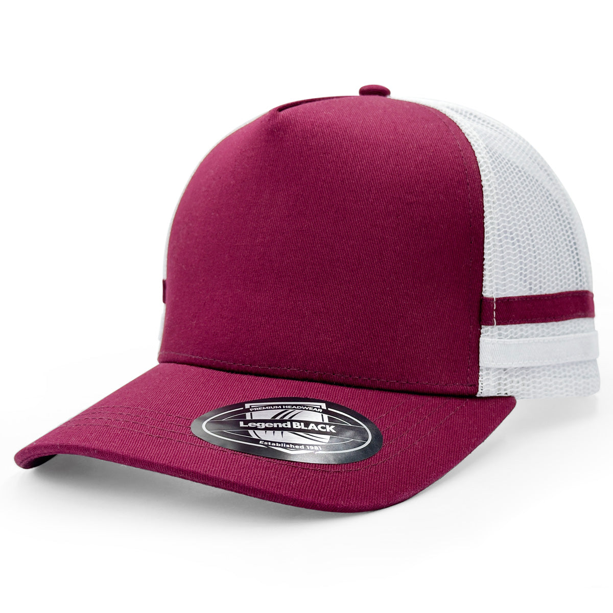 A-Frame Striped Trucker Hat 7050 - Legend Life