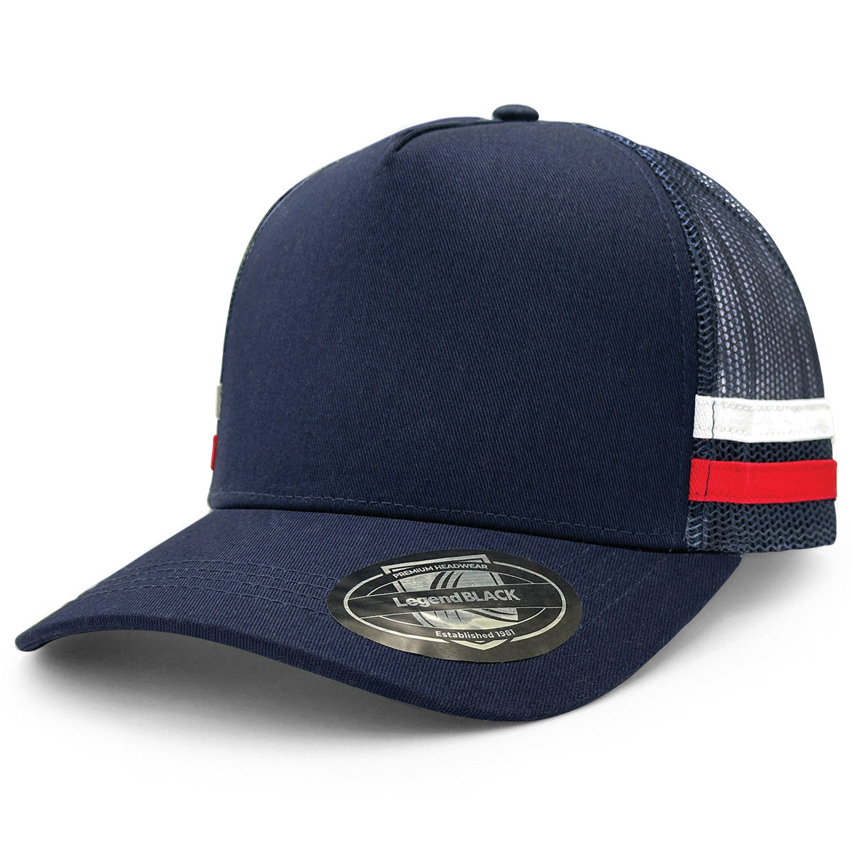 A-Frame Striped Trucker Hat 7050 - Legend Life