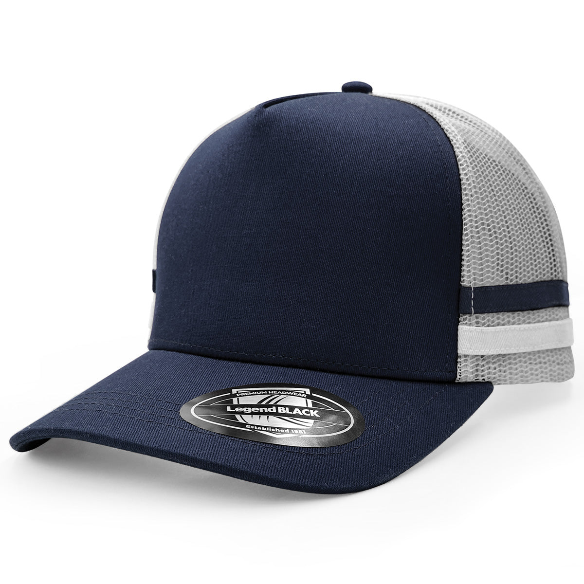 A-Frame Striped Trucker Hat 7050 - Legend Life