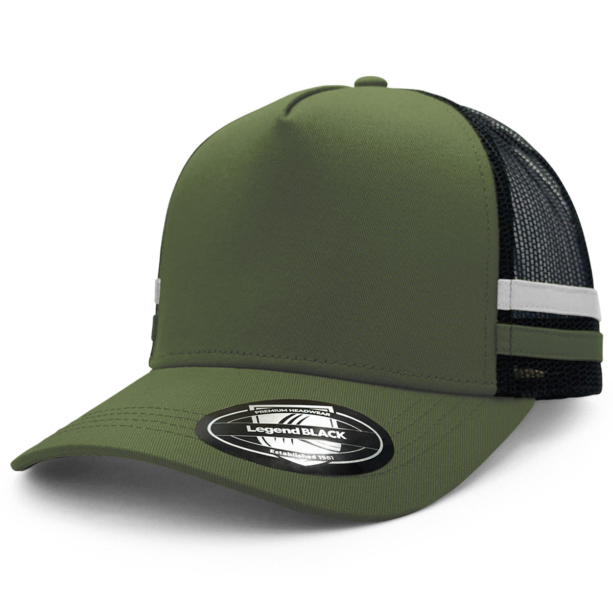 A-Frame Striped Trucker Hat 7050 - Legend Life