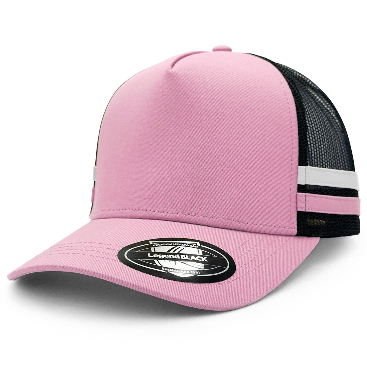 A-Frame Striped Trucker Hat 7050 - Legend Life