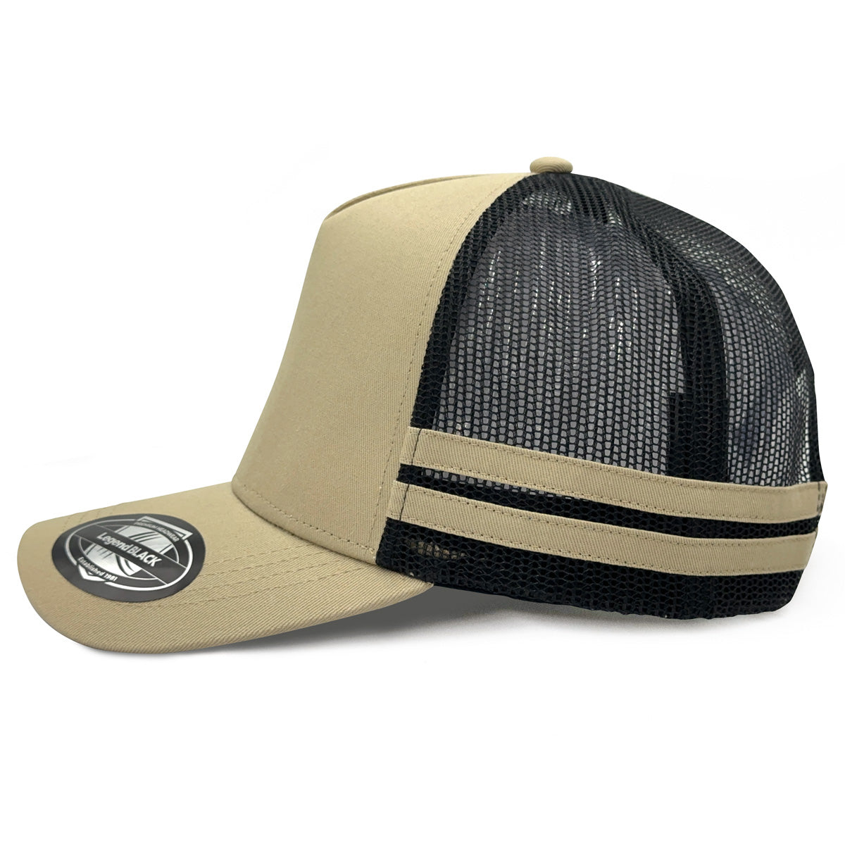 A-Frame Striped Trucker Hat 7050 - Legend Life