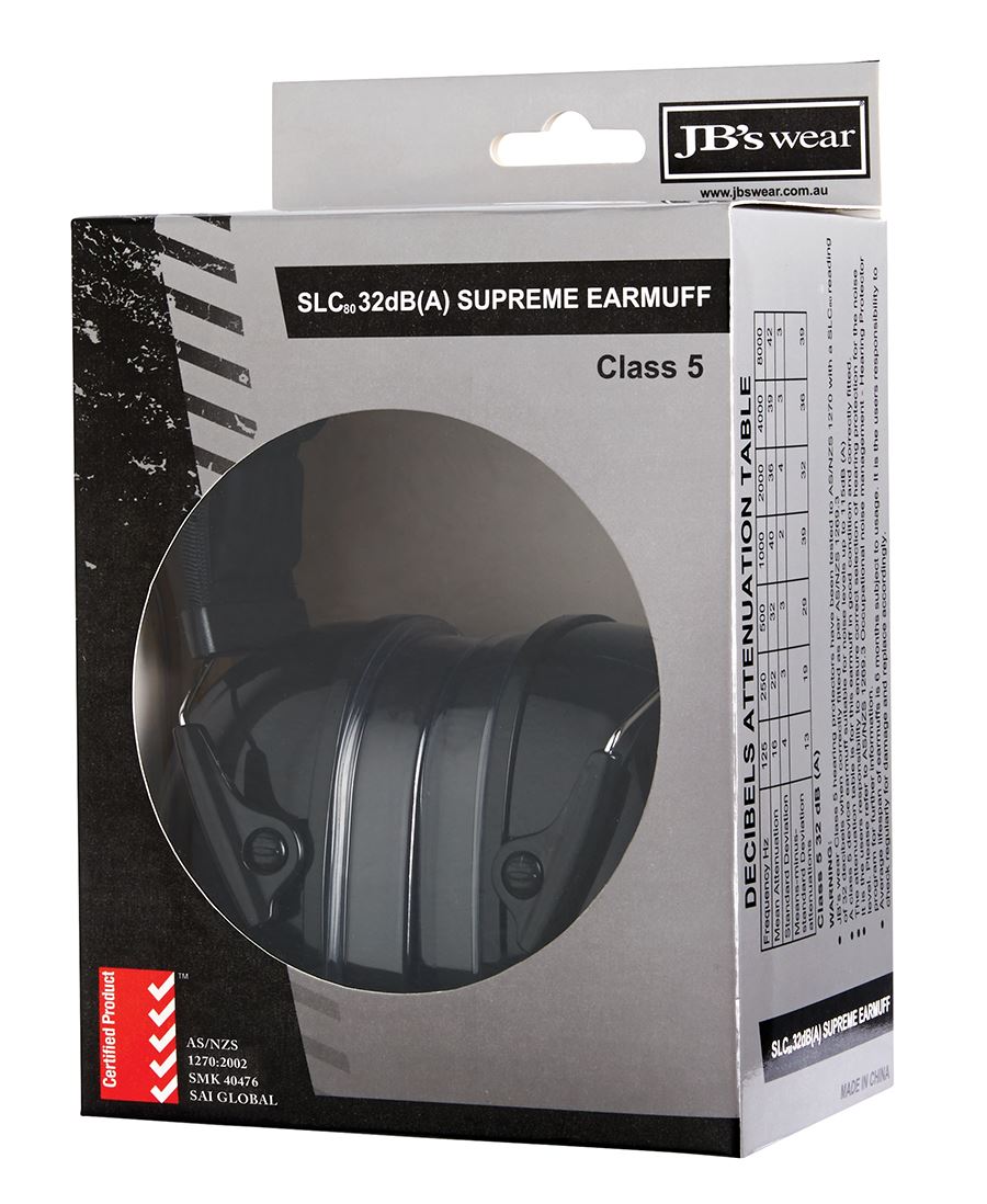 JB's 32dB Supreme Ear Muffs