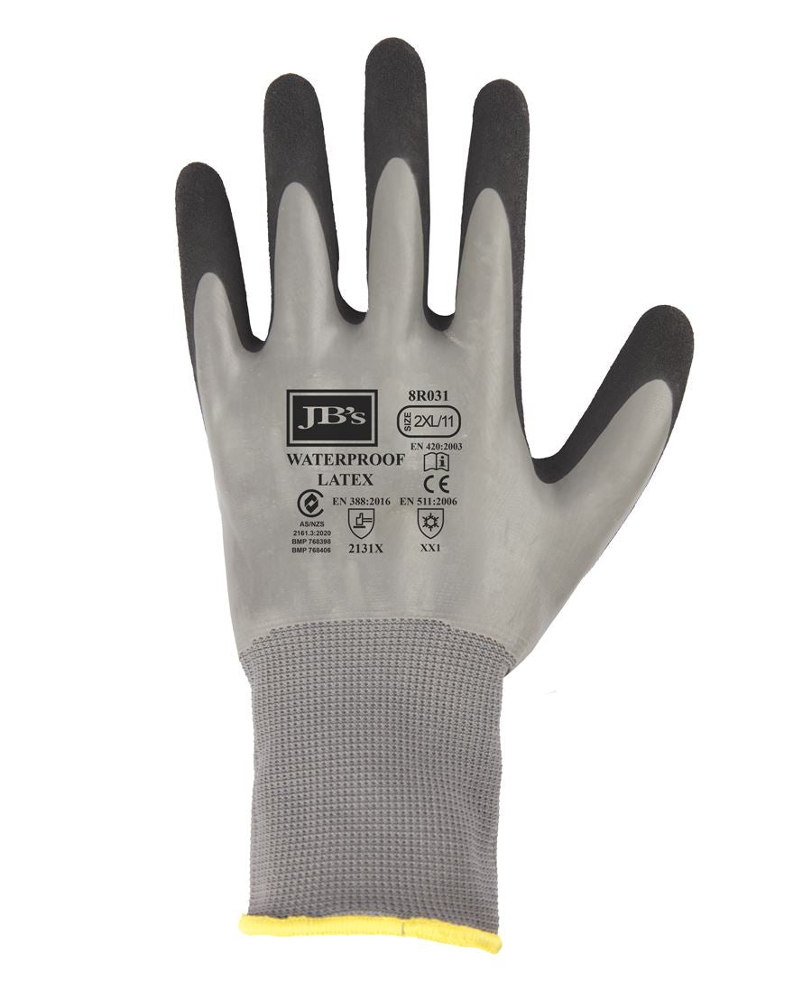 JB's Waterproof Double Latex Coated Glove (5 pack)