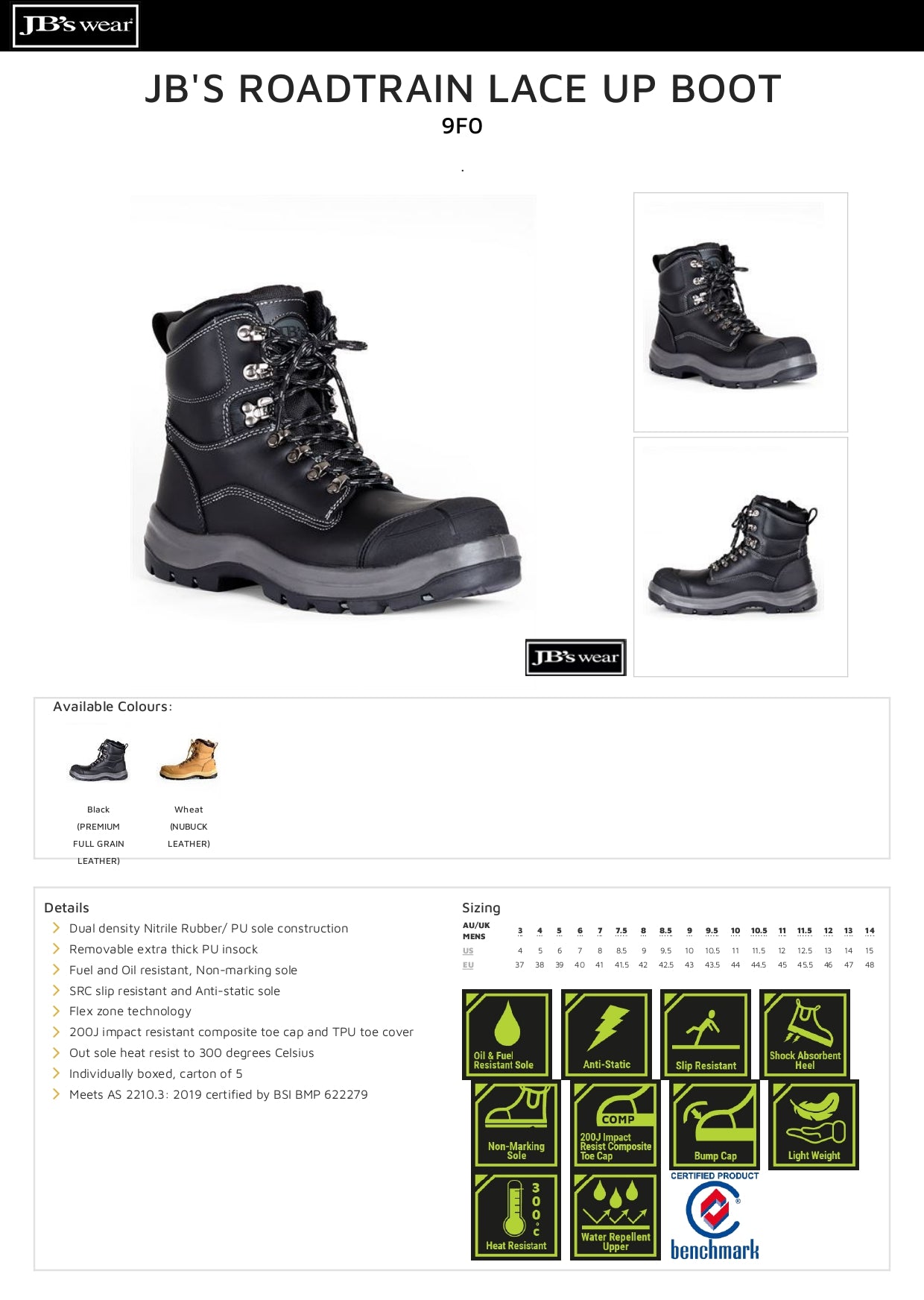 JB's Roadtrain Lace Up Boot