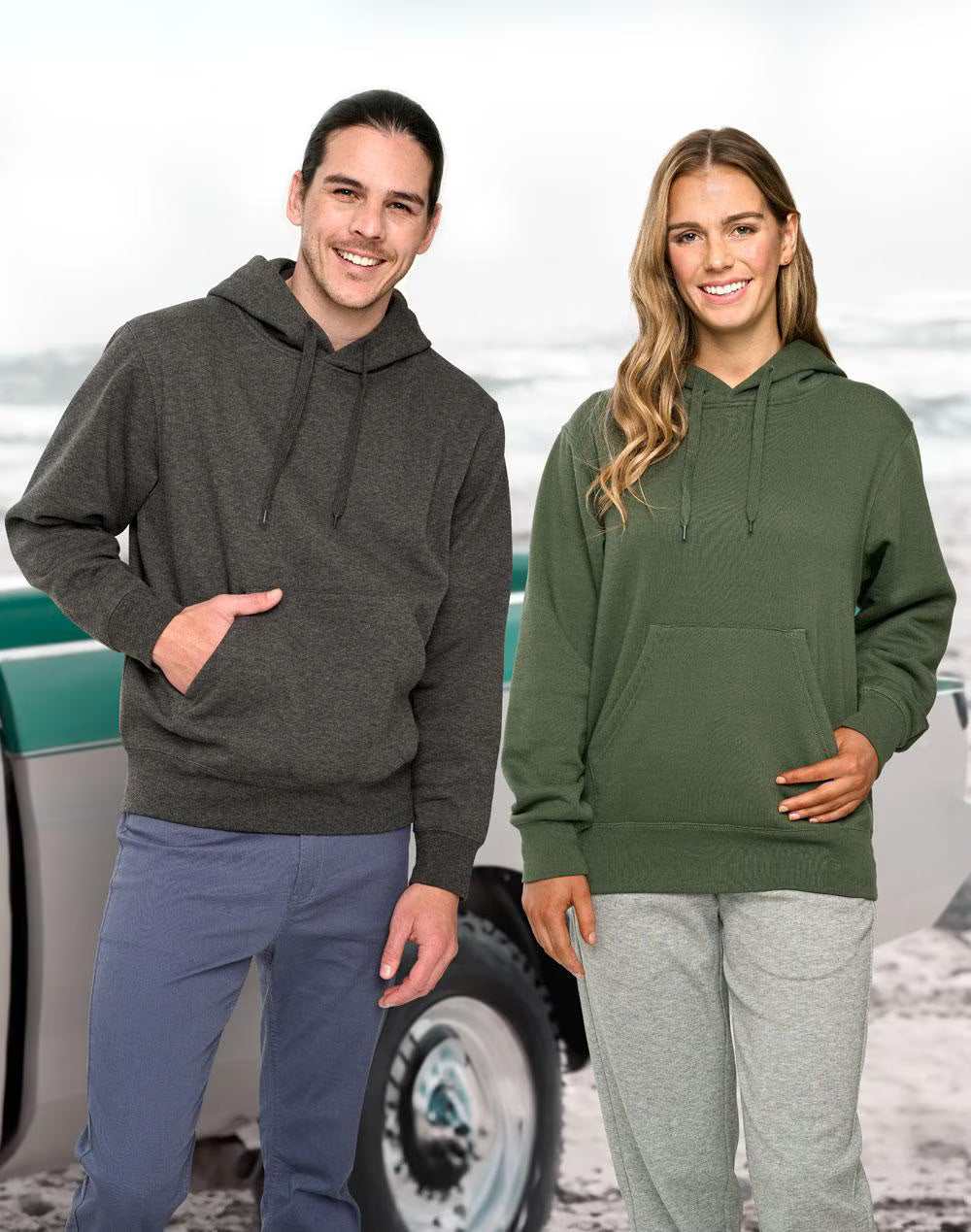 Premium Custom Hoodies - 5 Pack Bundle with 5 Free Hats