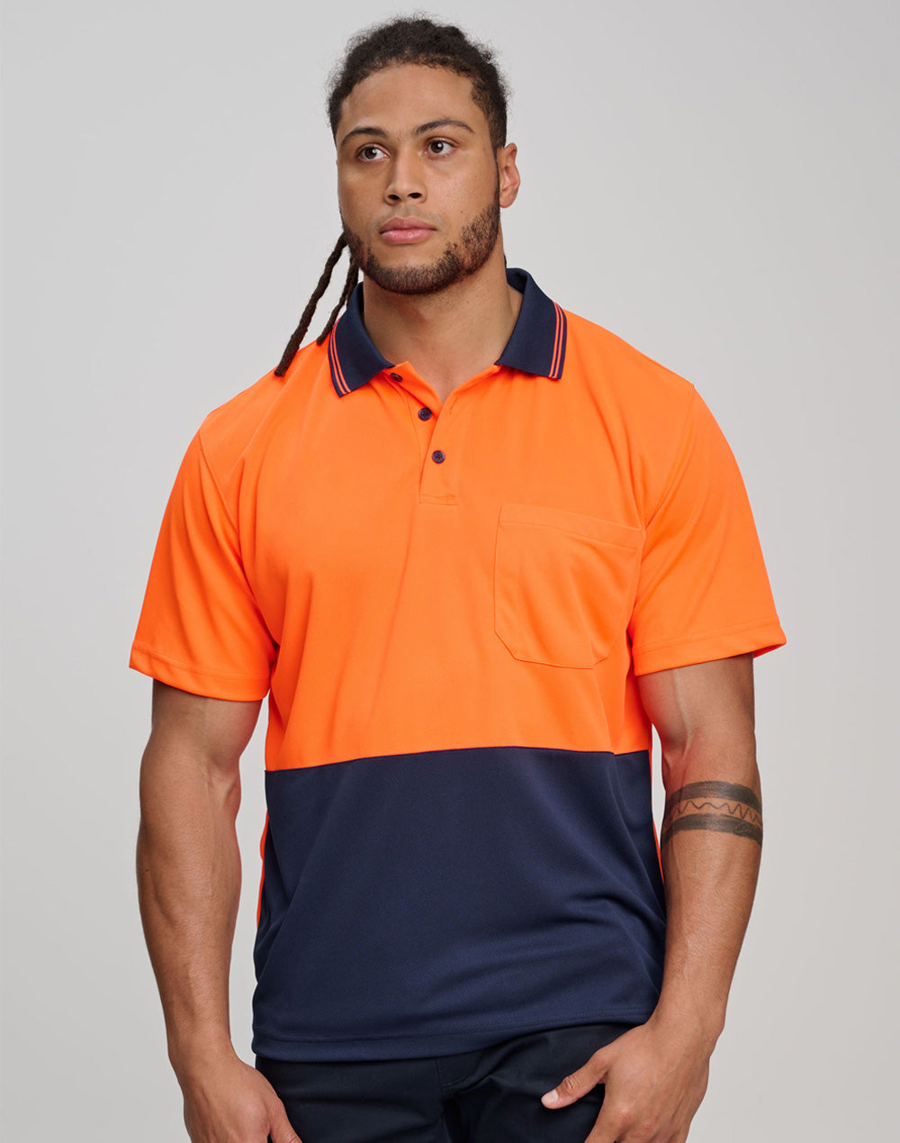 SW01CD High Visibility CoolDry Short Sleeve Polo