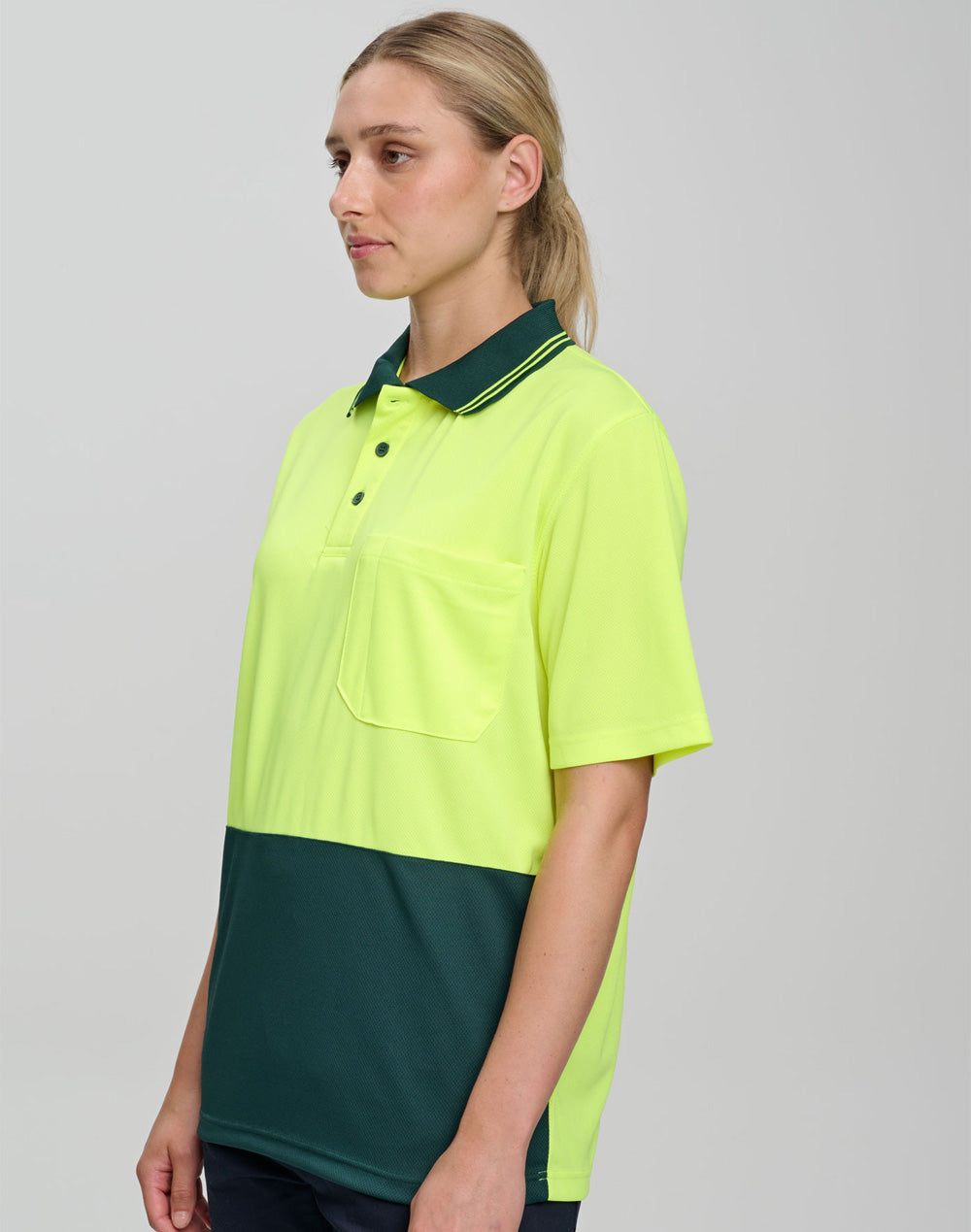SW01CD High Visibility CoolDry Short Sleeve Polo