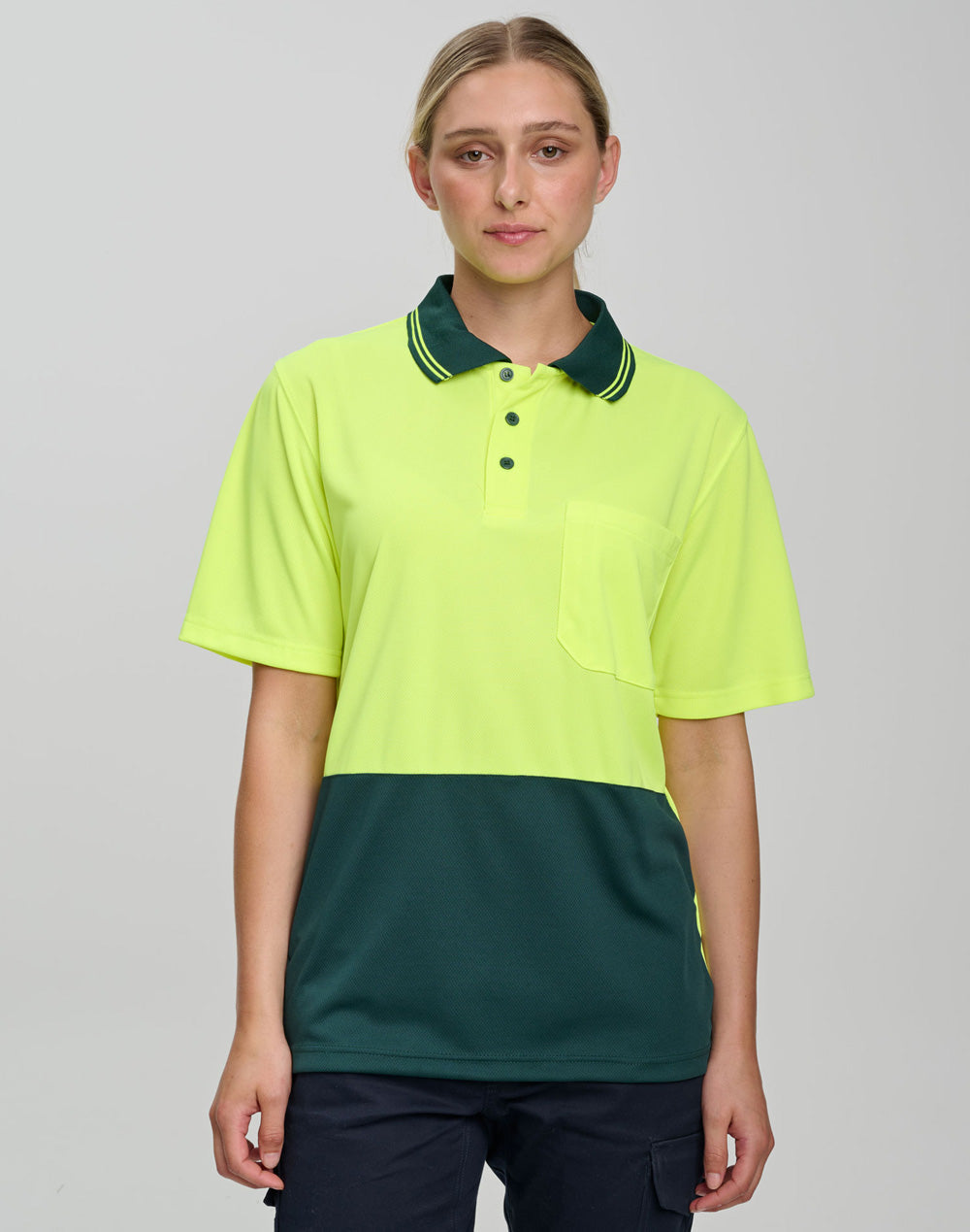 SW01CD High Visibility CoolDry Short Sleeve Polo