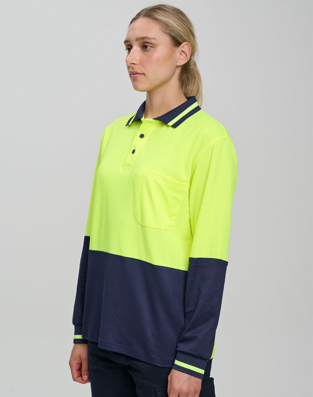 SW11 SAFETY LONG SLEEVE POLO