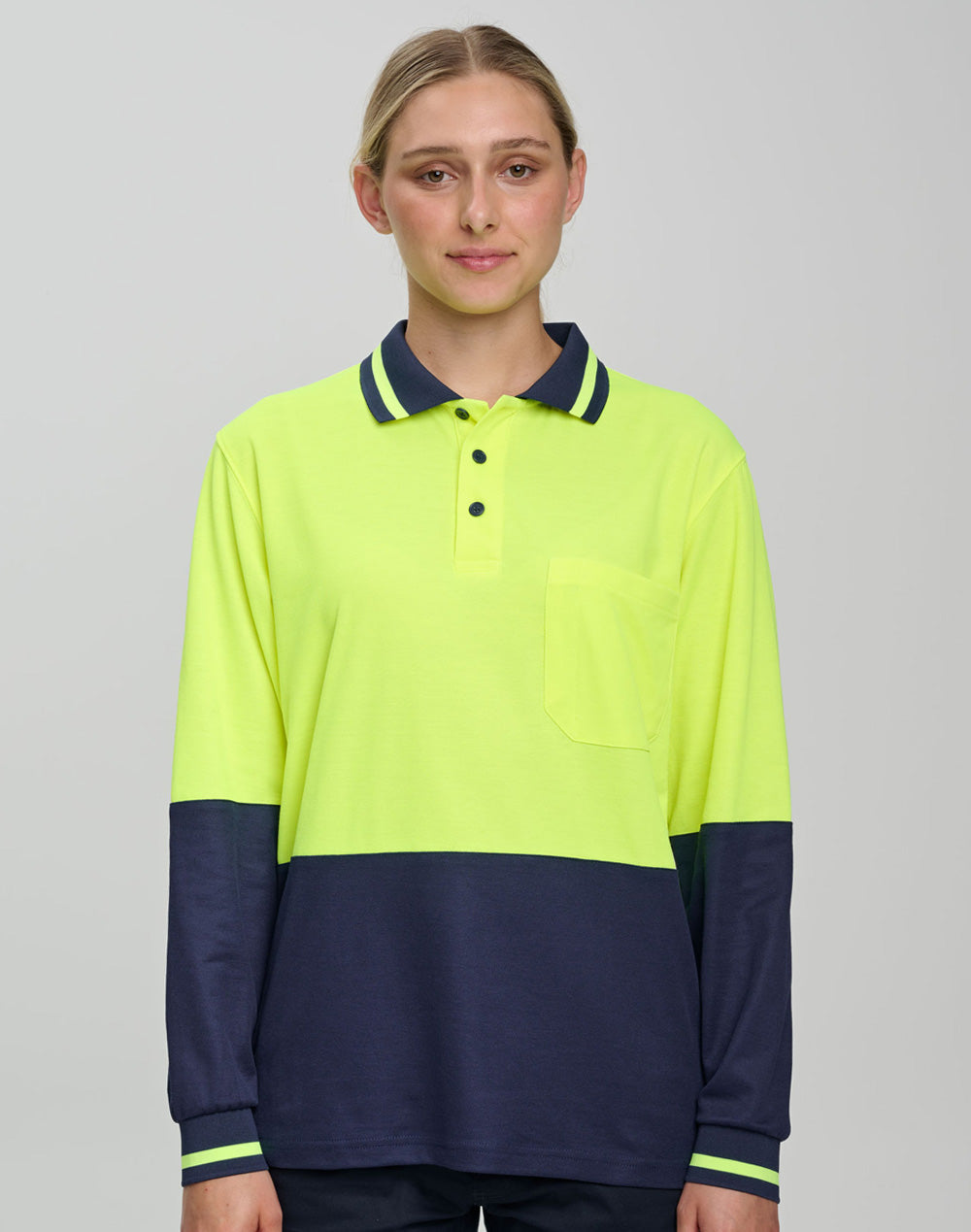 SW11 SAFETY LONG SLEEVE POLO