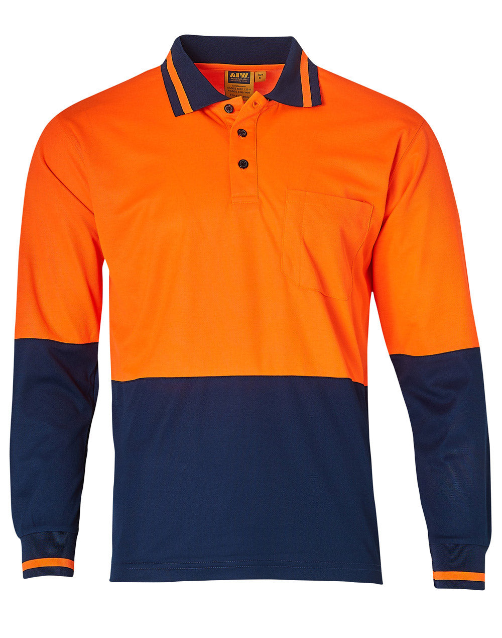 SW11 SAFETY LONG SLEEVE POLO