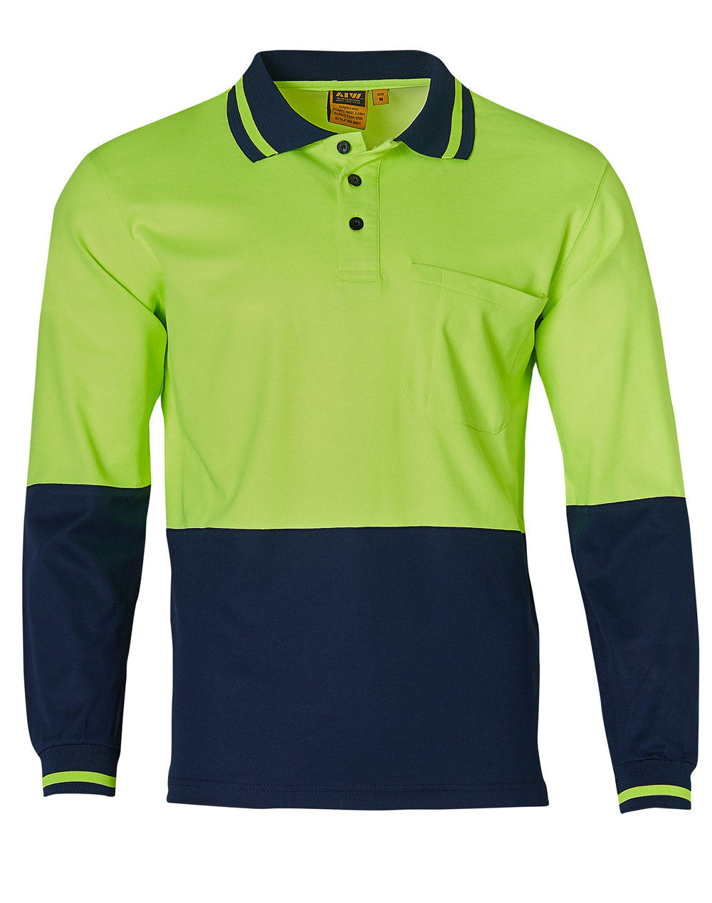 SW11 SAFETY LONG SLEEVE POLO