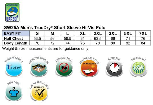 SW25 HI-VIS FASHION POLO Unisex