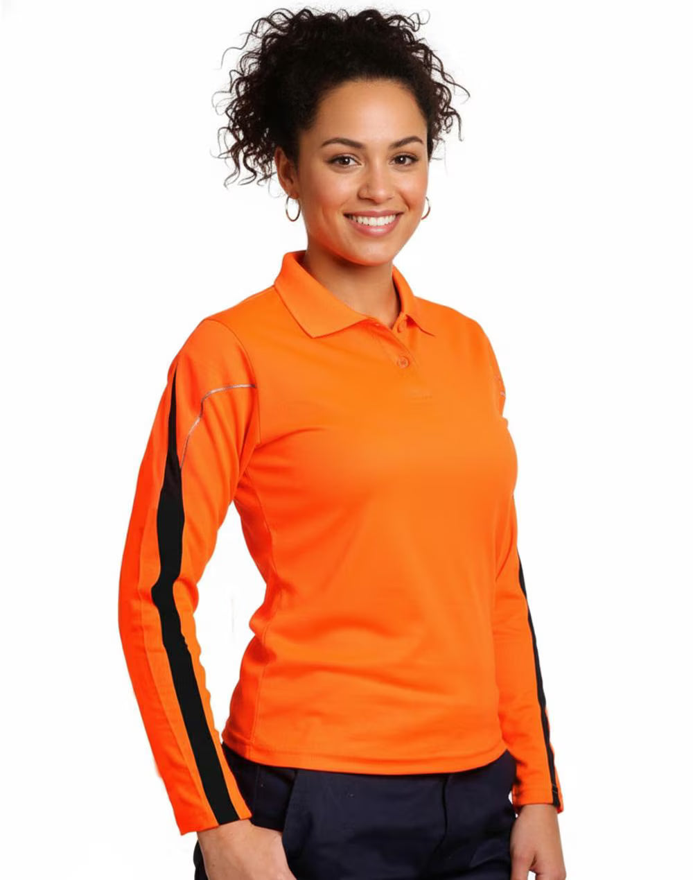SW34A HI-VIS LEGEND LONG SLEEVE POLO Ladies'