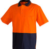 SW35 Cotton Jersey Two Tone Safety Polo