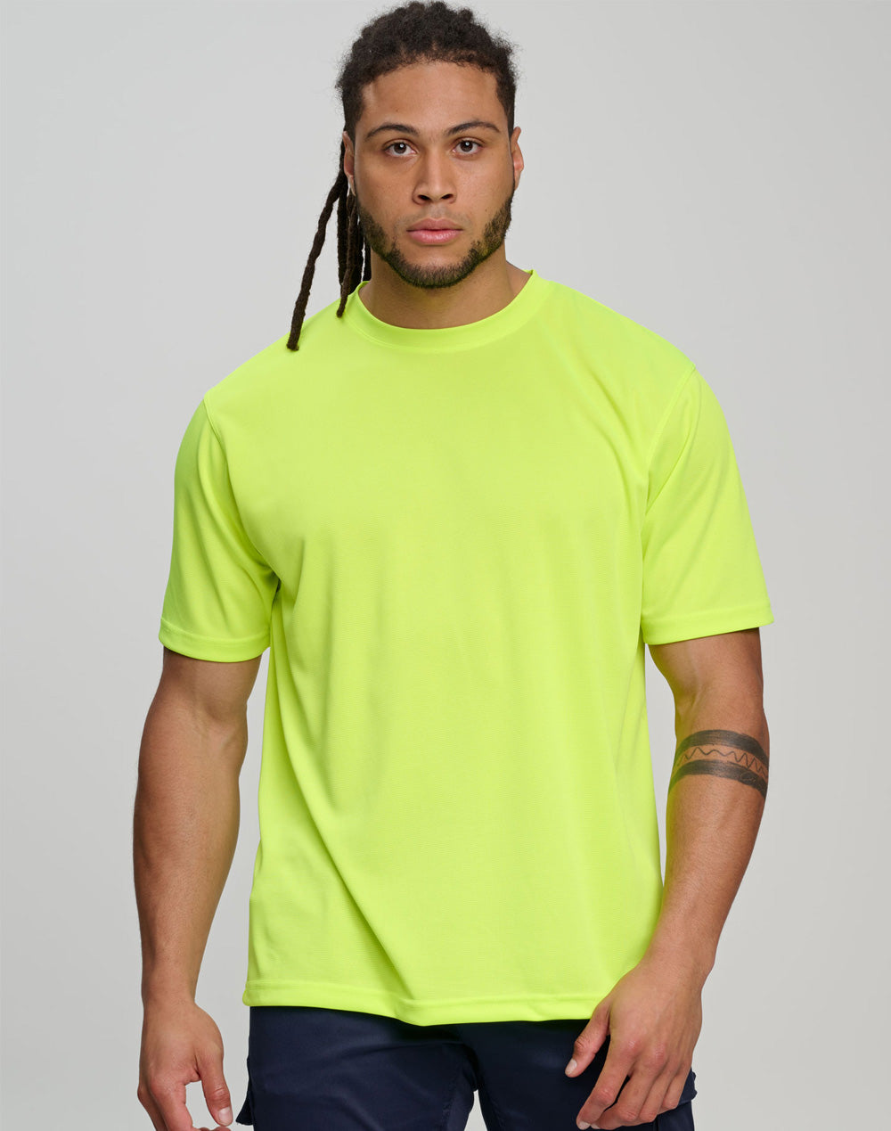 SW39 HI-VIS MINI WAFFLE SAFETY TEE-Unisex