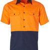 Hi-Vis Two Tone Short Sleeve Work Shirt