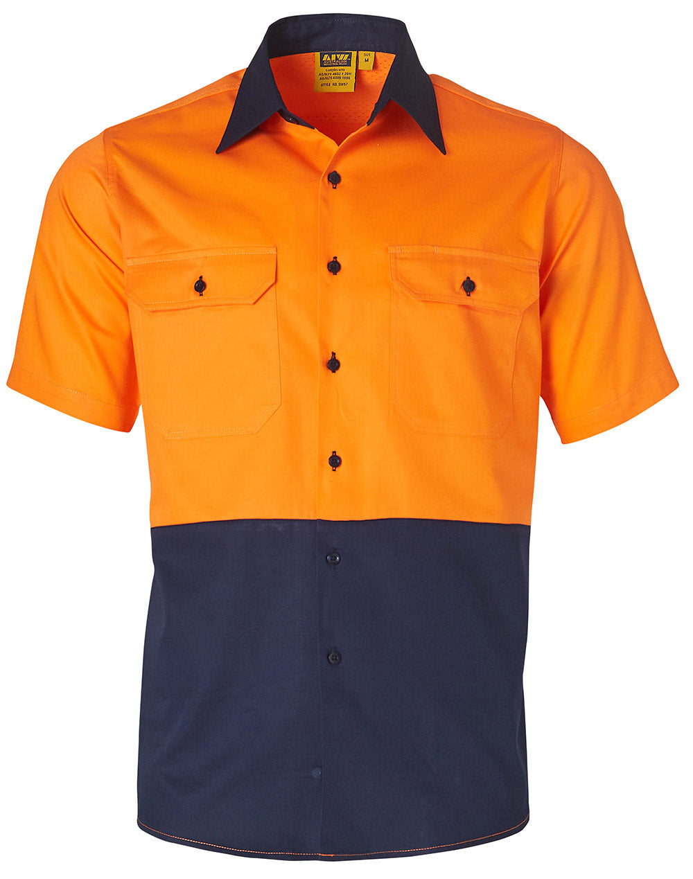 Hi-Vis Two Tone Short Sleeve Work Shirt