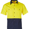 Hi-Vis Two Tone Short Sleeve Work Shirt