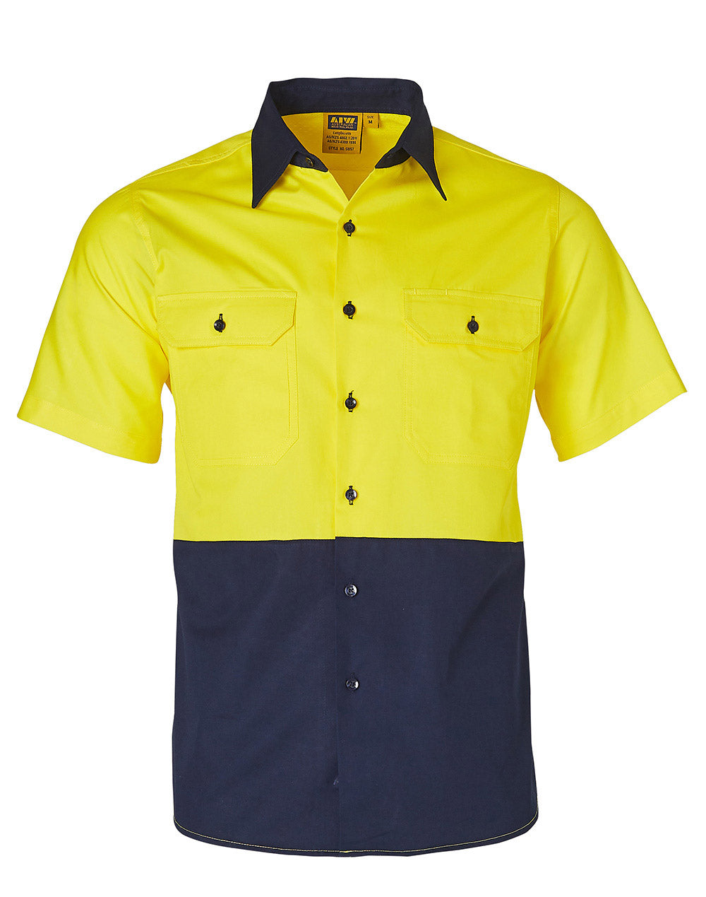 Hi-Vis Two Tone Short Sleeve Work Shirt