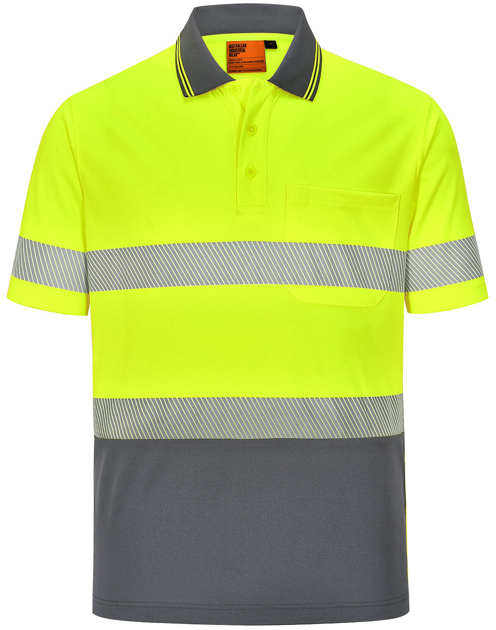 SW86 UNISEX COOLDRY® SEGMENTED LS POLO