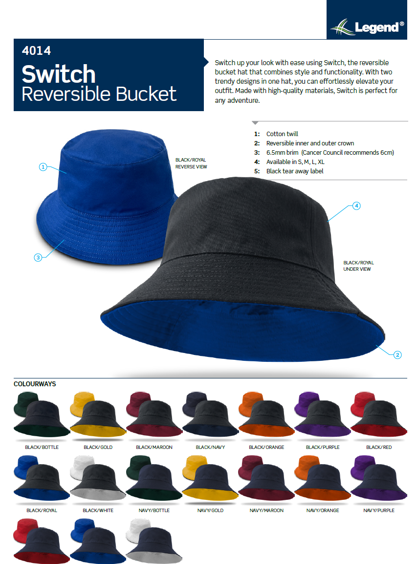 4014 Switch Reversible Bucket Hat
