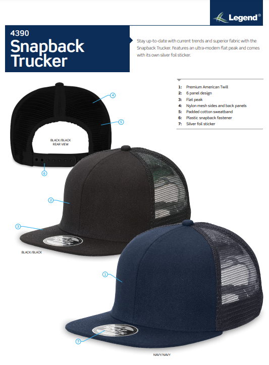4390 Snapback Trucker