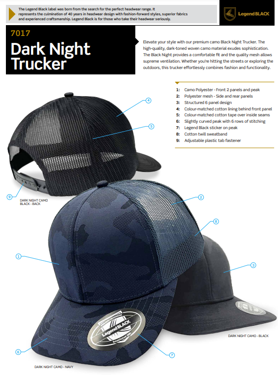 7017 Dark Night Trucker