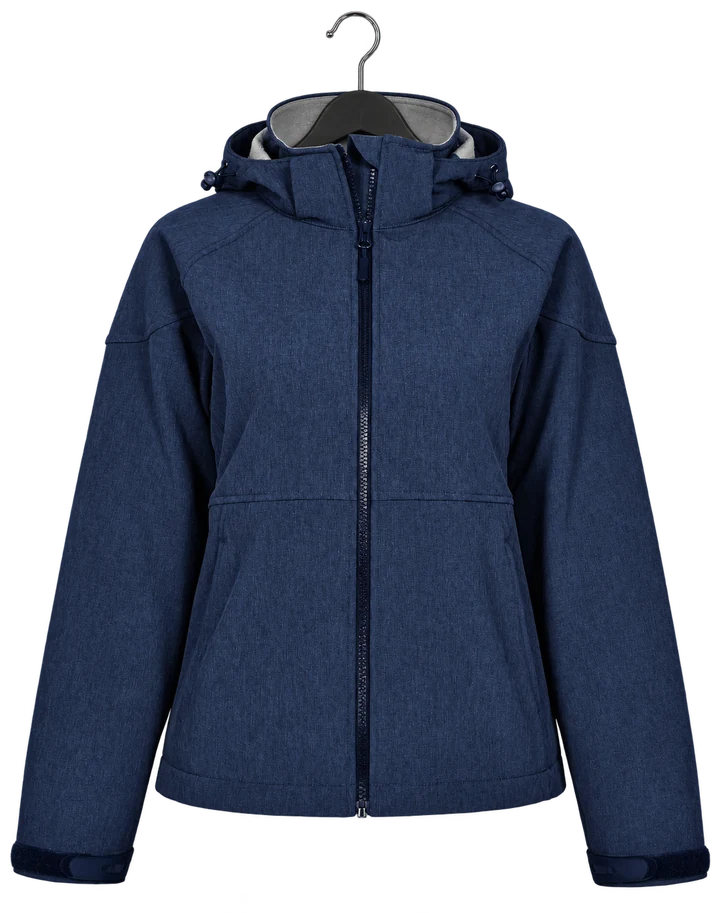 Hooded Jacket in Navy Heather